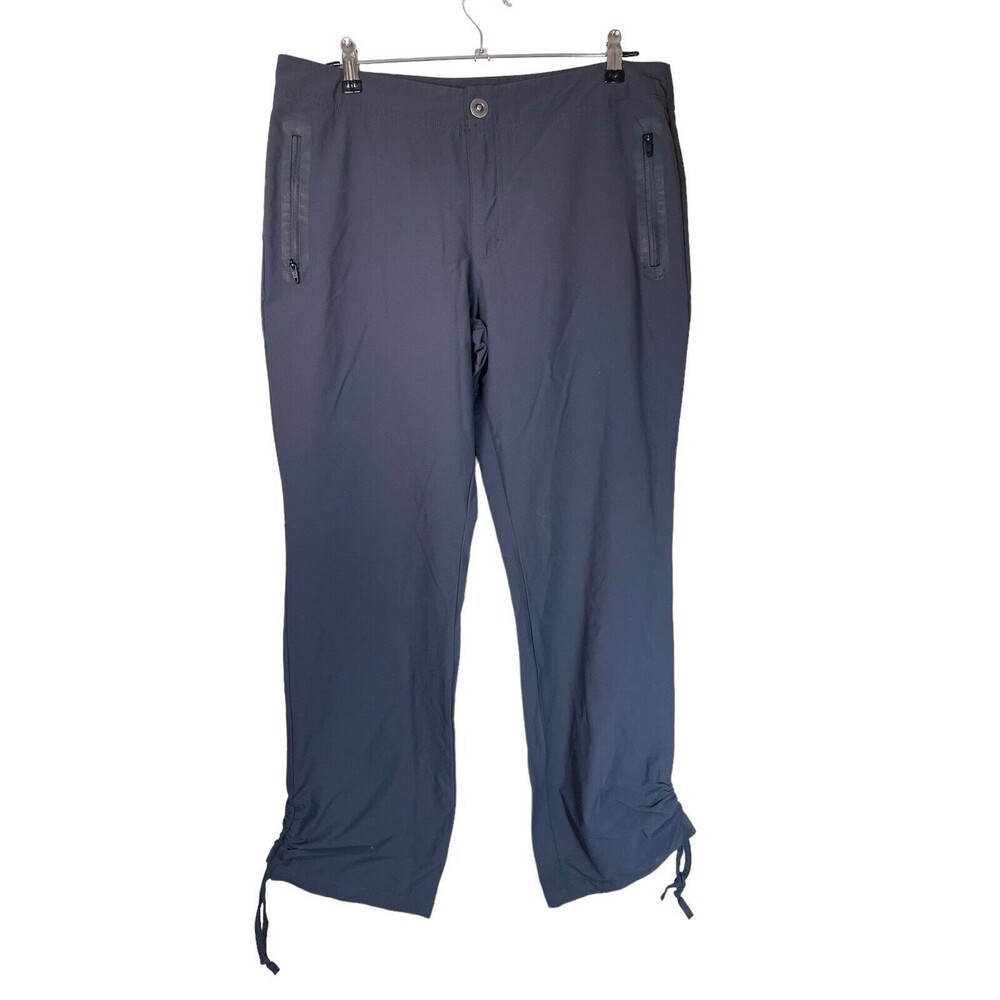 Cabela's Triune Pants Women's 12R Grey Stretch Nylon Hiking Outdoors Lightweight